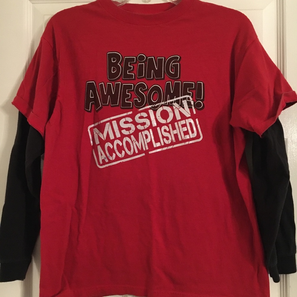 Long sleeve kid’s graphic tee